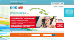 Desktop Screenshot of emploissociaux.com